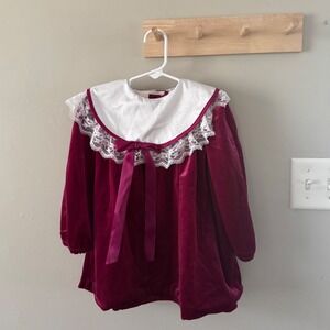 Vintage size 4 velour dress